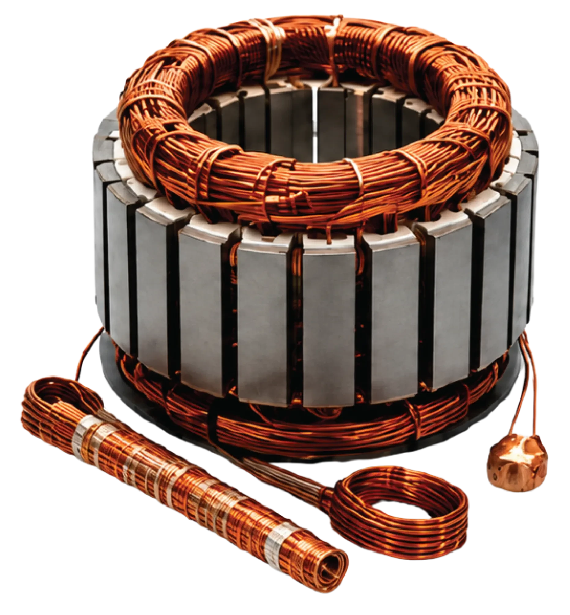 Industrial coil and conductor assembly